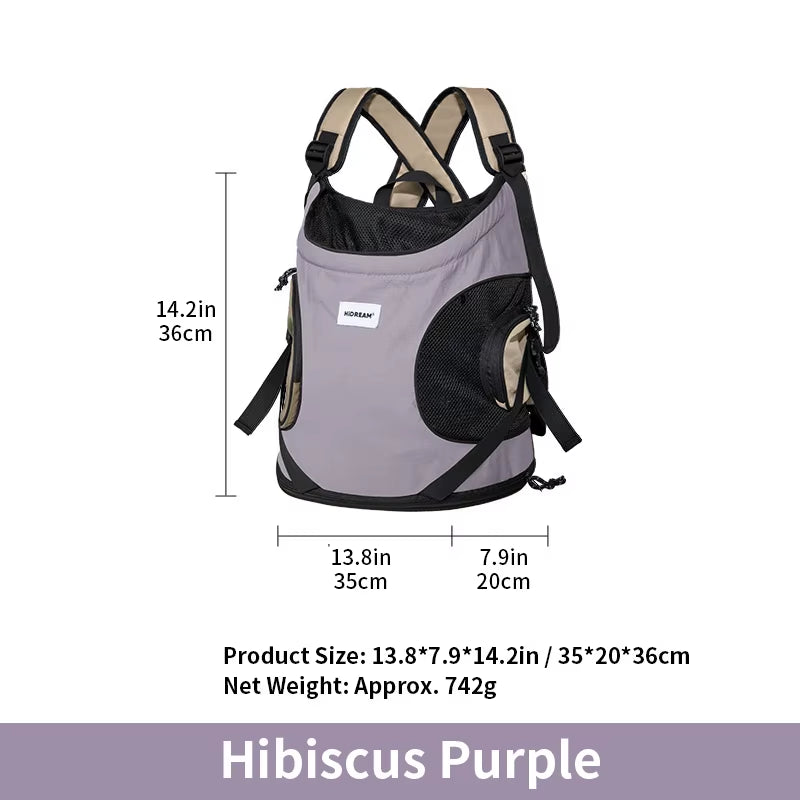 Pet Chest Backpack Front Carrying Tote Backpack Dogs and Cats Breathable Portable Outdoor Bag Shoulder Cat Bag